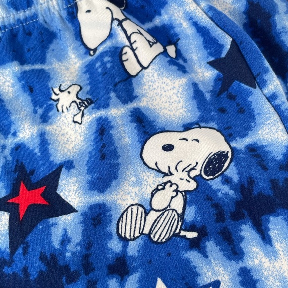Peanuts Snoopy Ice Cream Pajama Set, Red, Blue - Picture 11 of 14